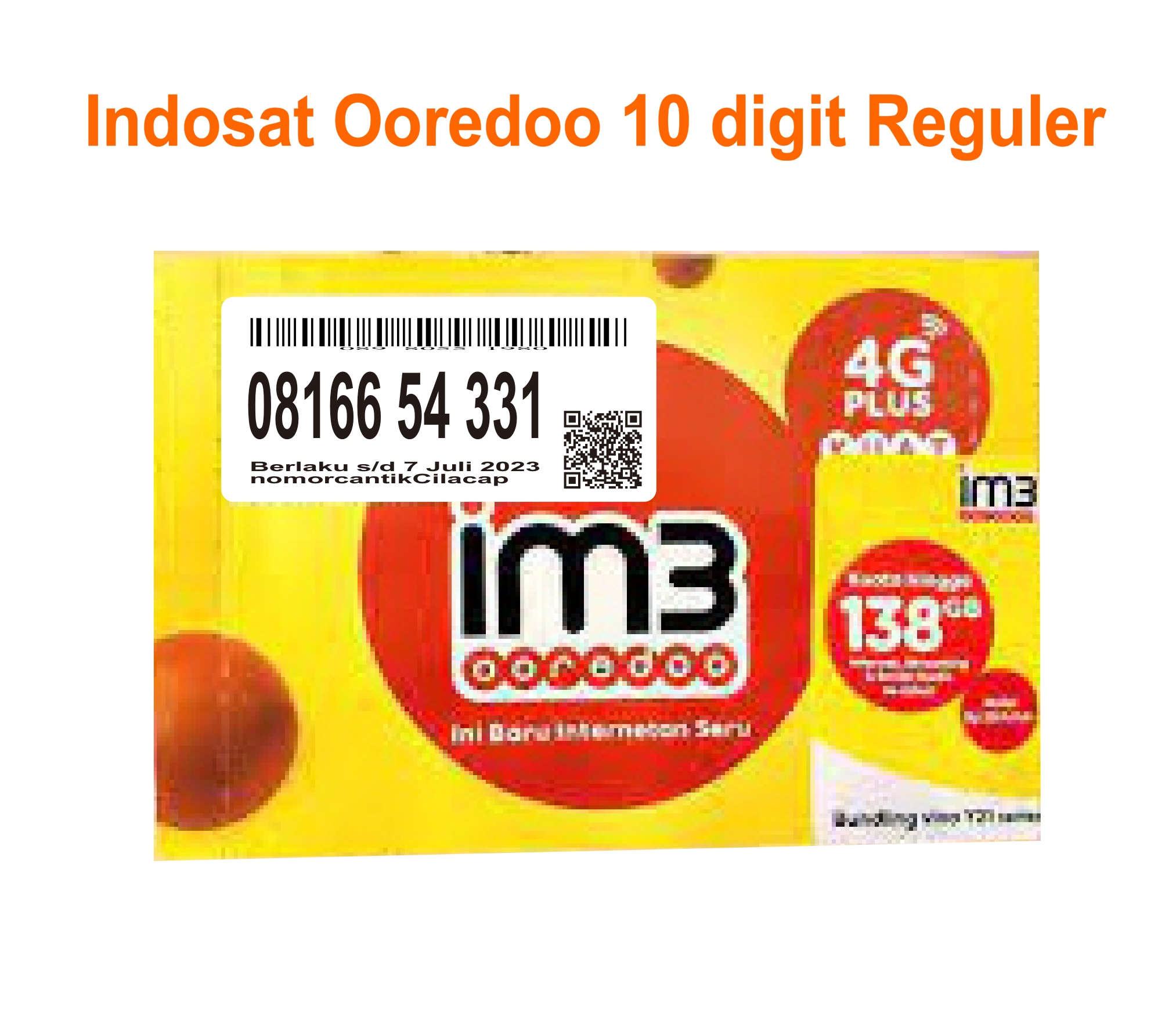Indosat 10 Digit 331 980 Nomor Cantik Im3 Ooredoo Nomer Perdana Sepuluh