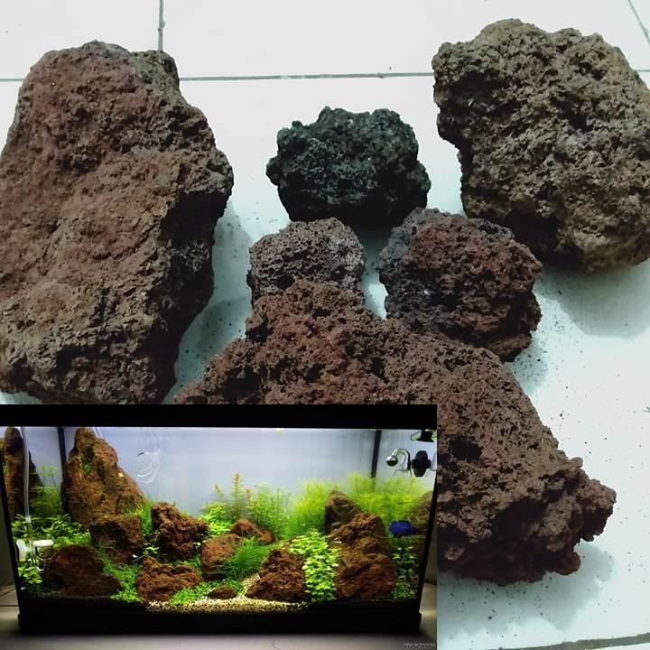 1 Kg Batu Lava Rock Lava Rough Aquarium Aquascape Lazada Indonesia