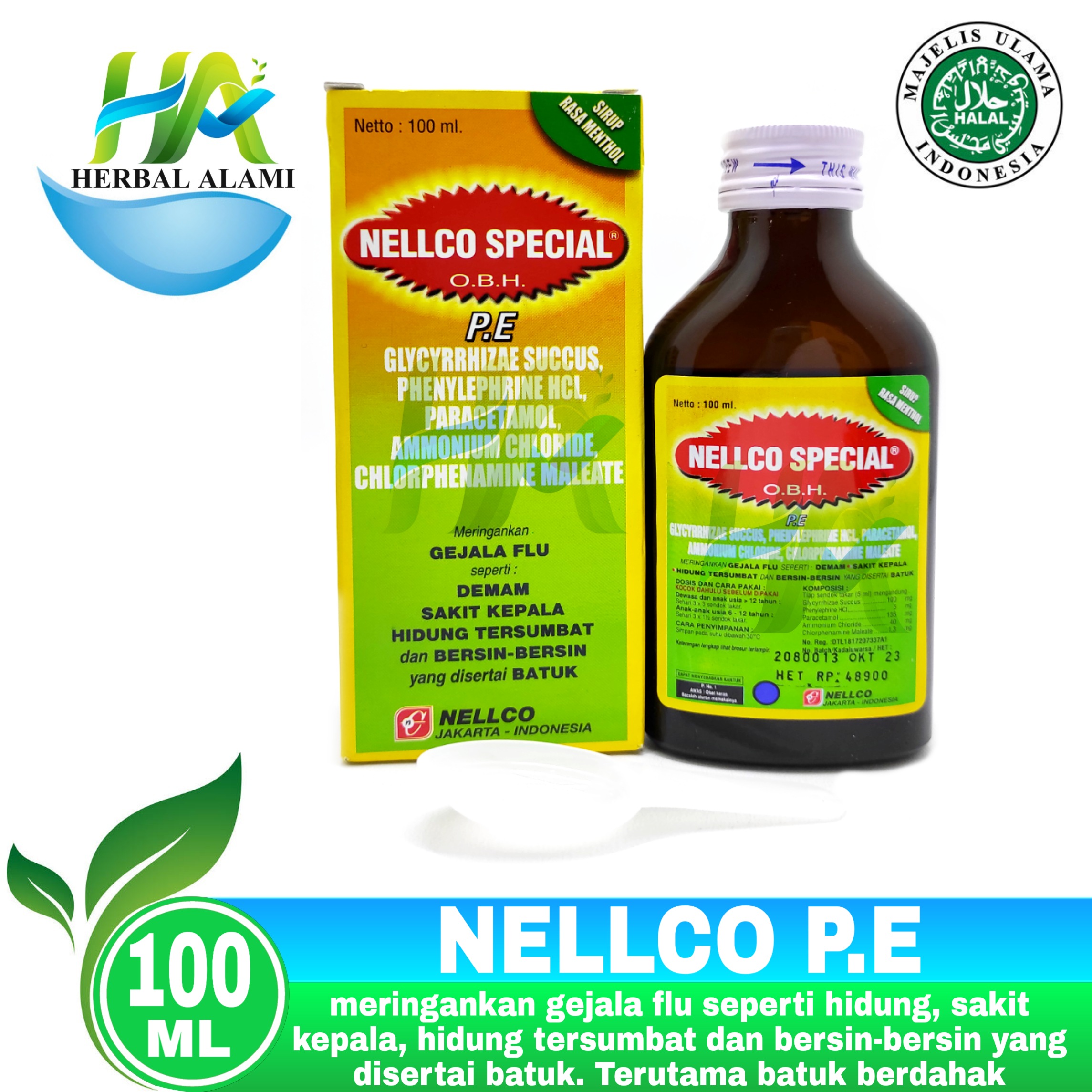 Syrup Nellco Spesial OBH 100ml (Rasa Menthol) | Lazada Indonesia