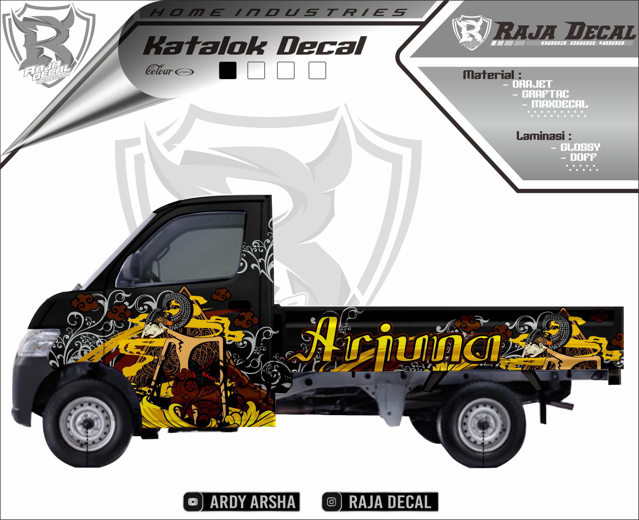 Decal Sticker Daihatsu Granmax Pick Up Arjuna Lazada Indonesia