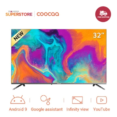 Coocaa Smart Android 9.0 LED TV 32" - 32S6G [ Andorid 9.0 - Google Assistant ]