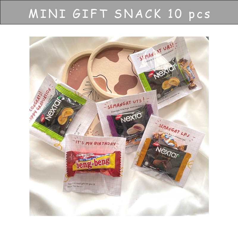 MINI GIFT SNACK 10 pcs / mini gift snack 1 kelas / gift snack mini
