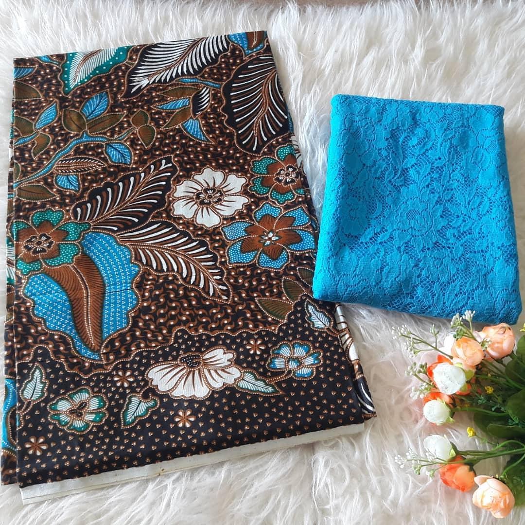 cherrykebaya - setelan katun batik vania dan brokat lembaran bahan kebaya pengantin kebaya pesta kebaya wisuda kebaya modern