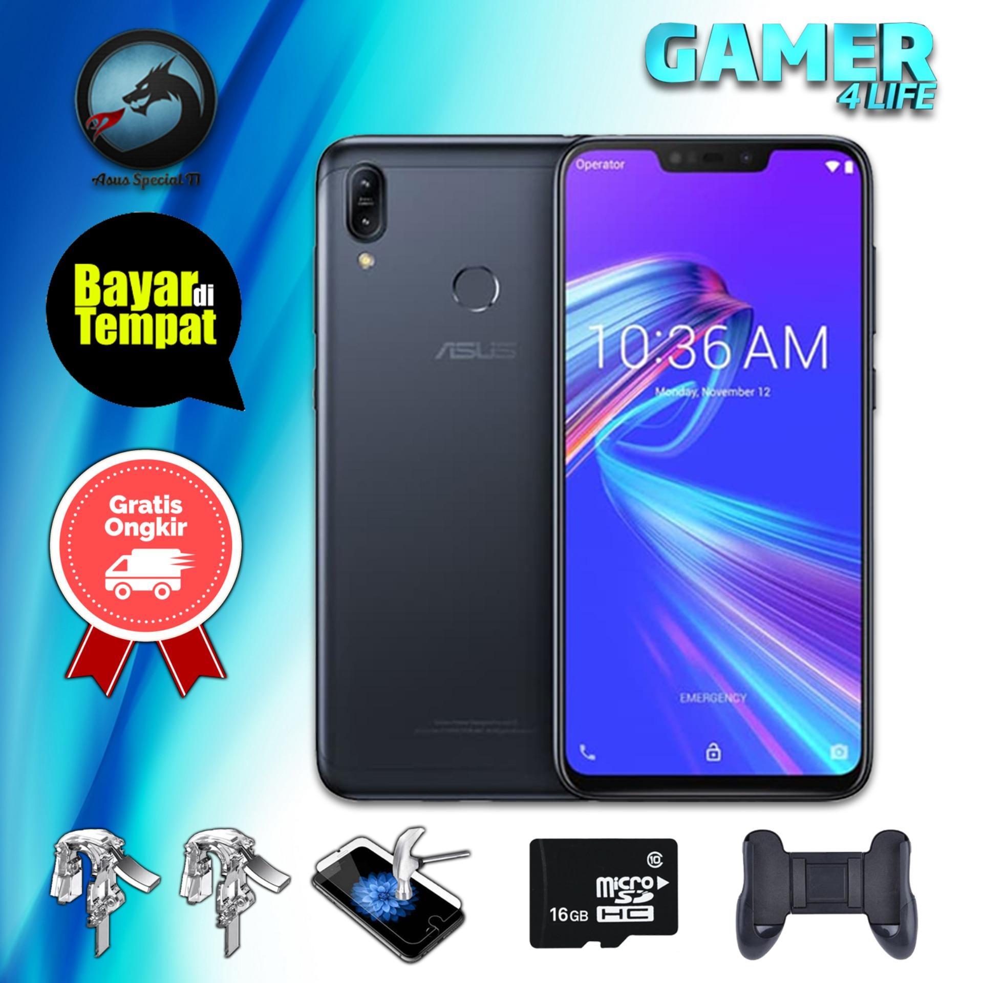 Asus Zenfone Max M2 ZB633KL 3/32, 4/64 6.3 Inch HD+ Dual Rear Camera 4000mAh + Packet Gaming S2