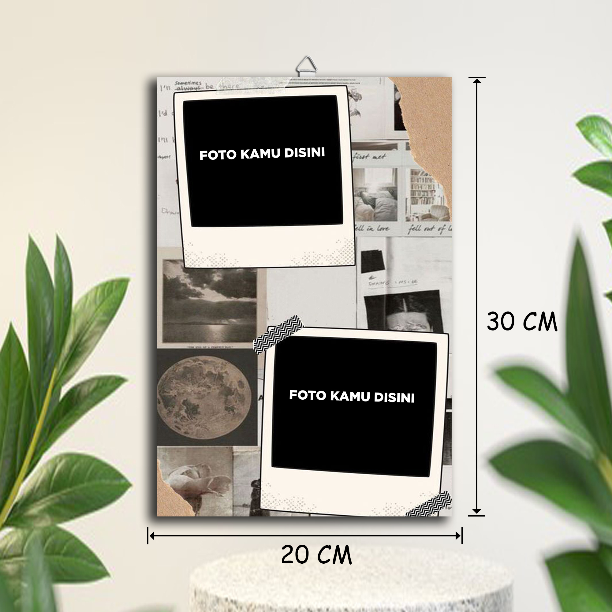 Cetak Foto 10R Plus Bingkai Aesthetic Kekinian Tema Minimalis Bisa