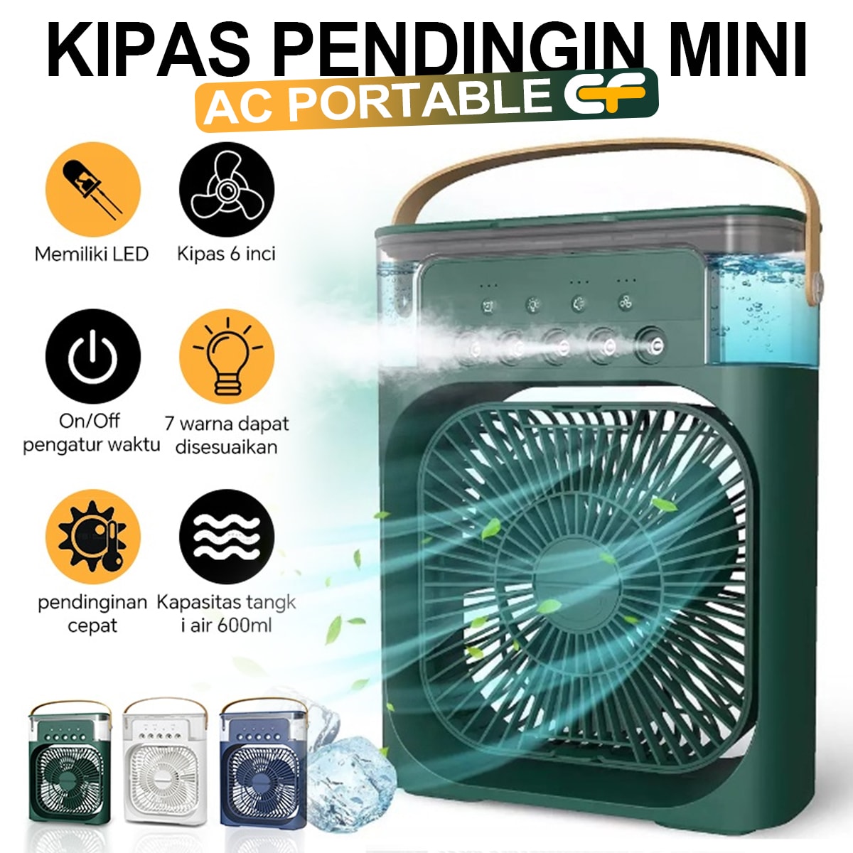 EPIC FINDS KIPAS ANGIN PENDINGIN MINI AC AIR COOLER MOBIL DAN