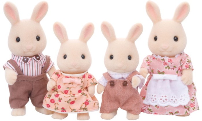 sylvanian families rabbit family set