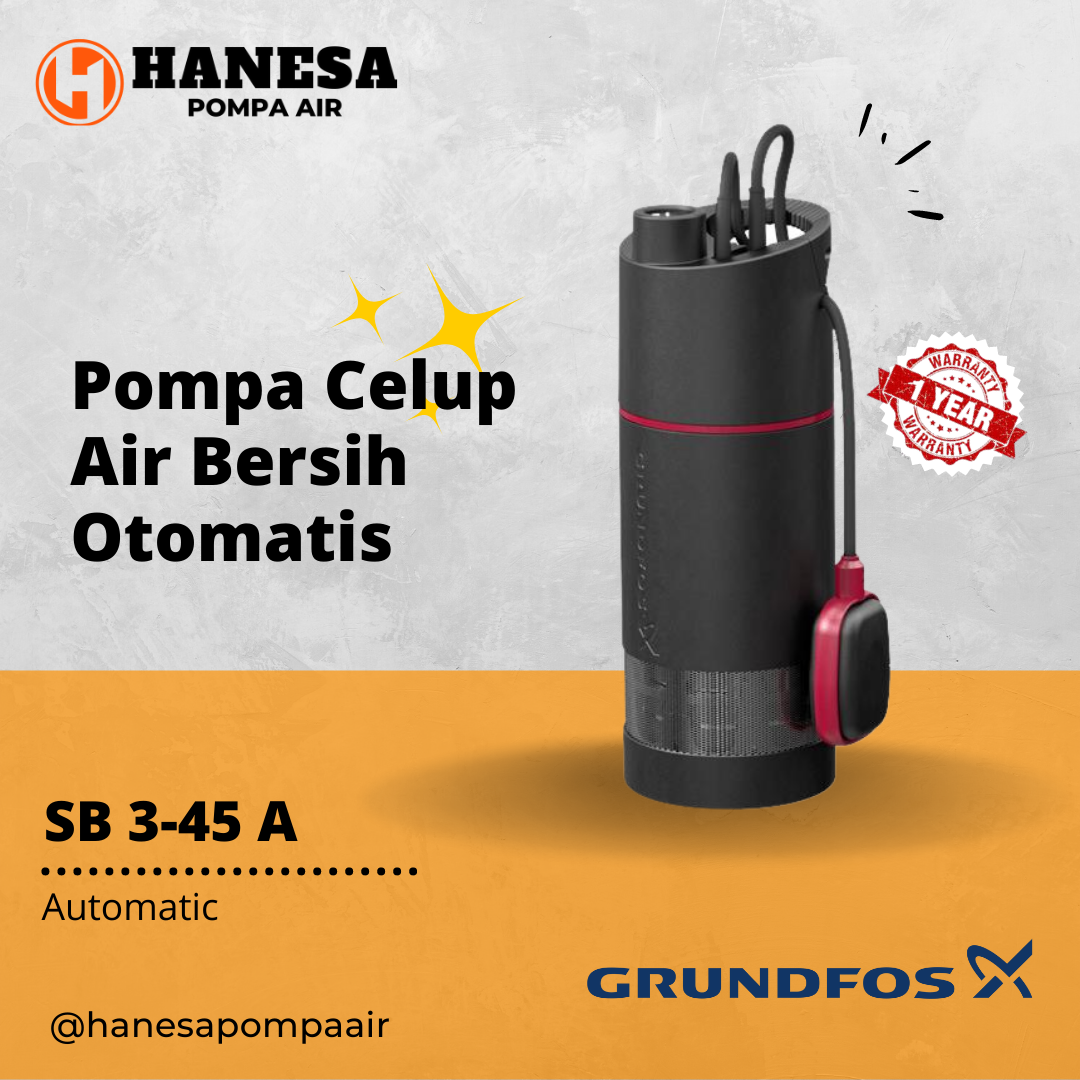Grundfos SB 3-45 A Pompa Celup Air Bersih Otomatis | Lazada Indonesia