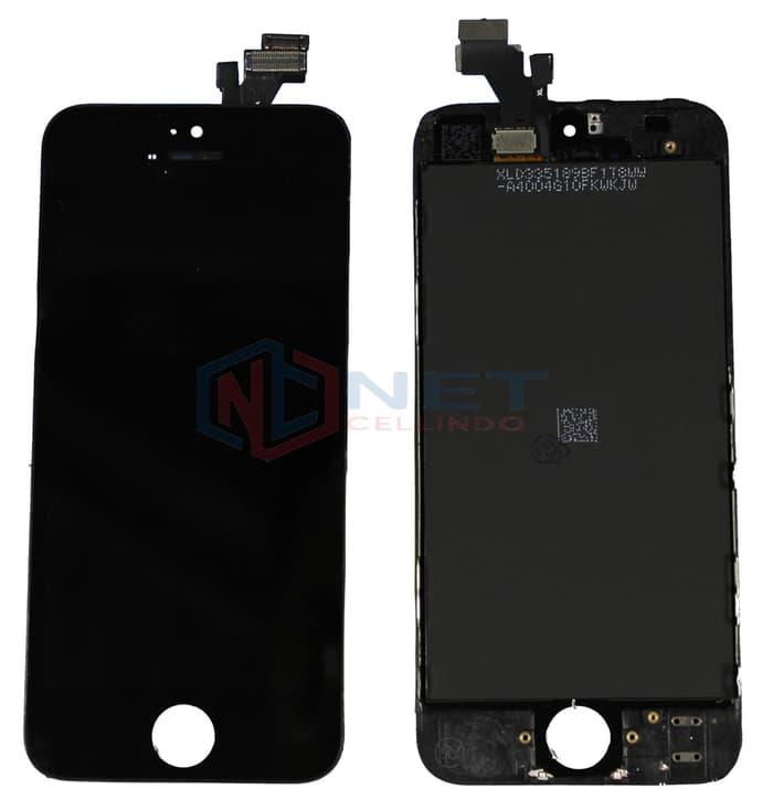 LCD IPHONE5 / IPHONE 5 / 5G + TOUCHSCREEN + FRAME FULLSETT ORI