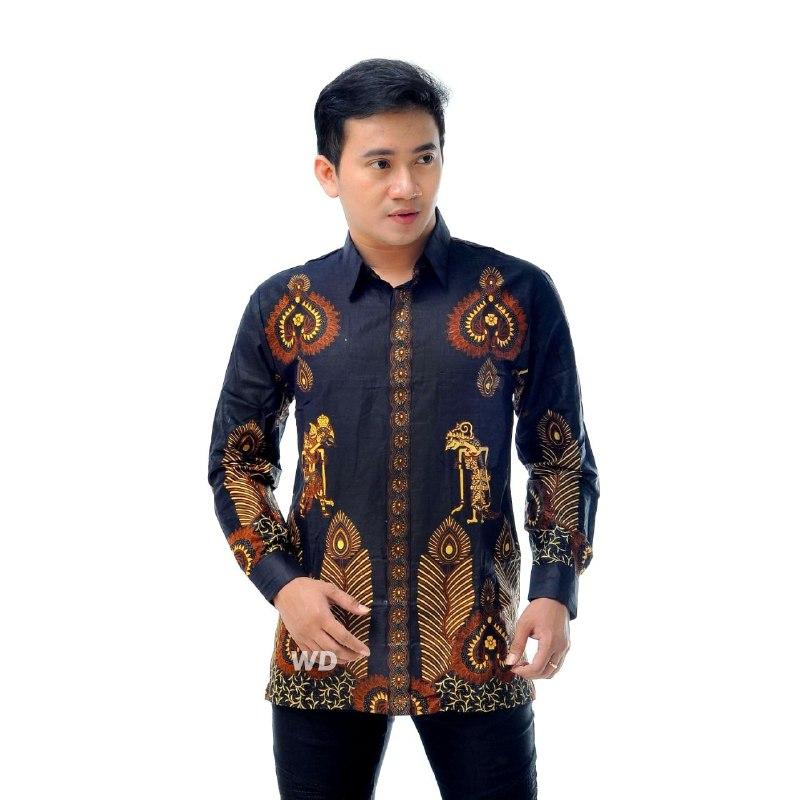 Kemeja Batik Baju Batik Pria Lengan Panjang HY008