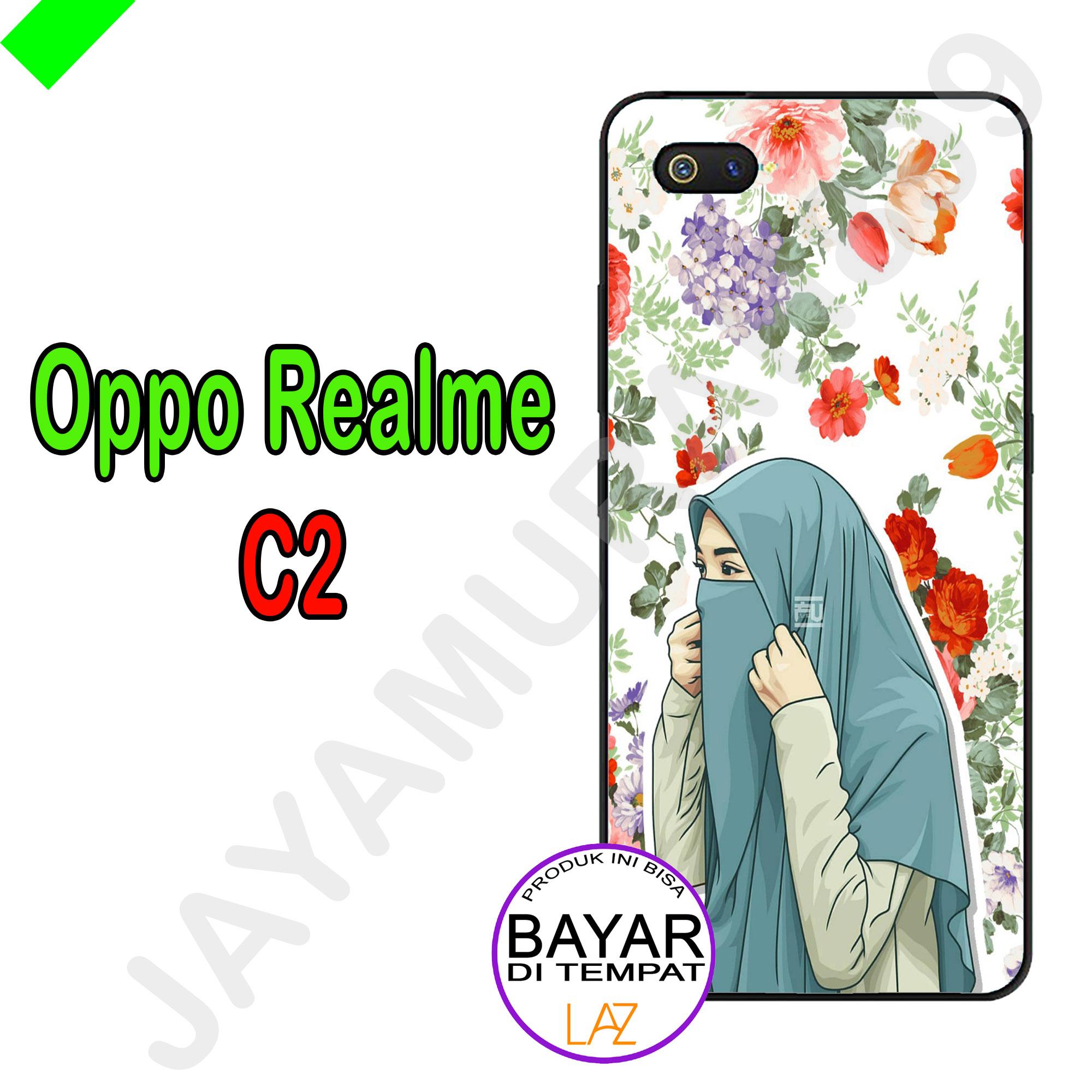 Oppo Realme C2 Jayamurah Fashion Case Hijab Hijabers Kerudung Muslim Muslimah Cantik Pelindung Belakang Ponsel Pelindung HP Hardcase Softcase
