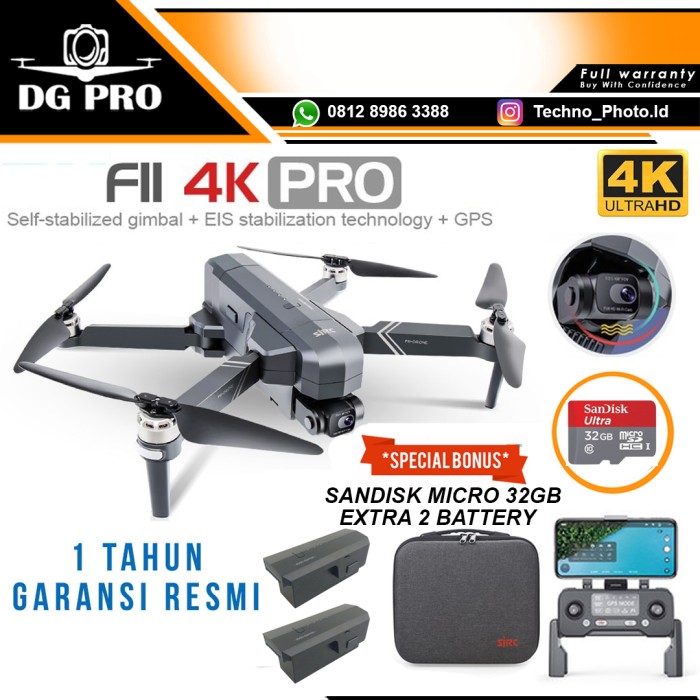 DRONE SJRC F11 PRO S PTZ 4K Version EIS 