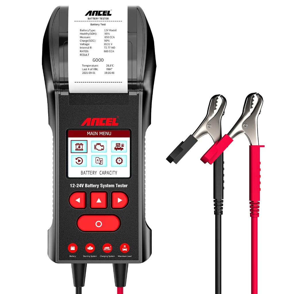 ANCEL BST600 12V/24V 100-2000CCA AUTO BATTERY TEMPERATURE LOAD TESTER CAR  CRANKING CHARGING SYSTEM ANALYZER FOR TRUCKS CARS MOTO - MOSHITASHOP