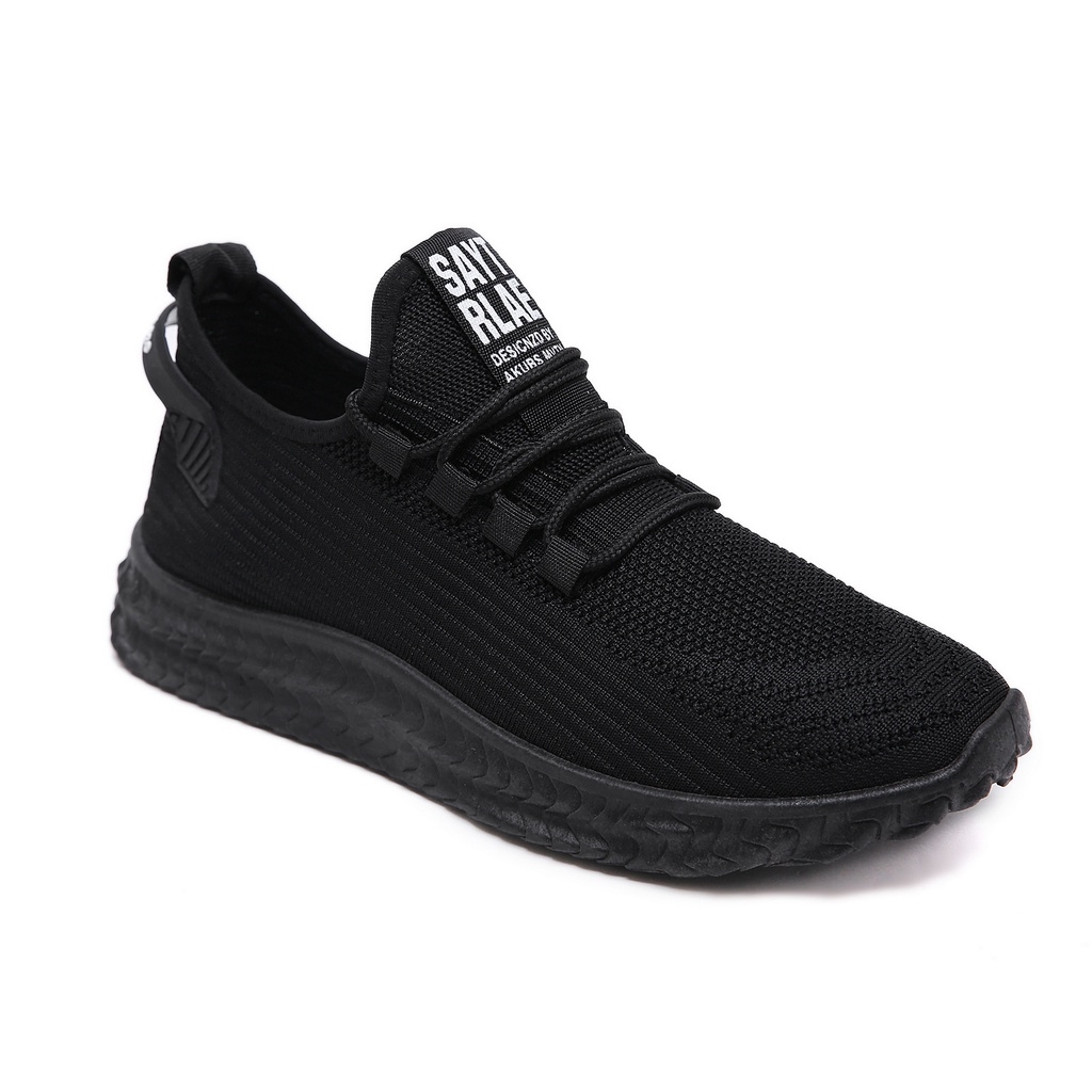 all black mesh trainers
