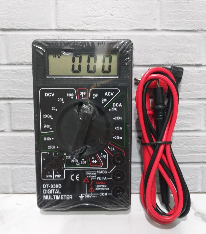 DT830B Multimeter multitester digital DT830B avometer Lazada Indonesia