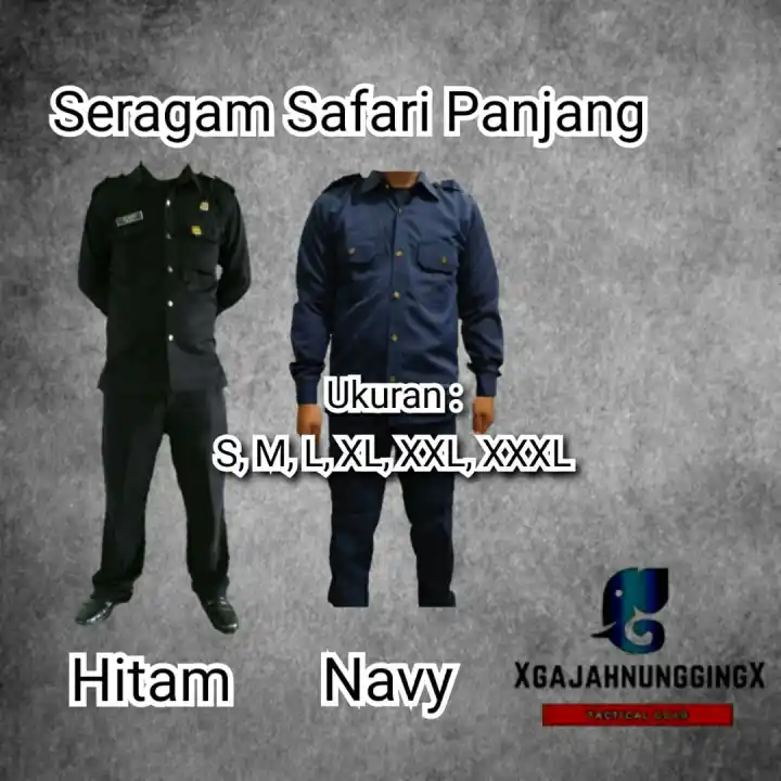 Baju Satpam Terbaru 2021 Seragam Setelan Security Keamanan Satpam Supir Safari Bahan Twist Kuat Lengan Panjang Murah Bandung Lazada Indonesia