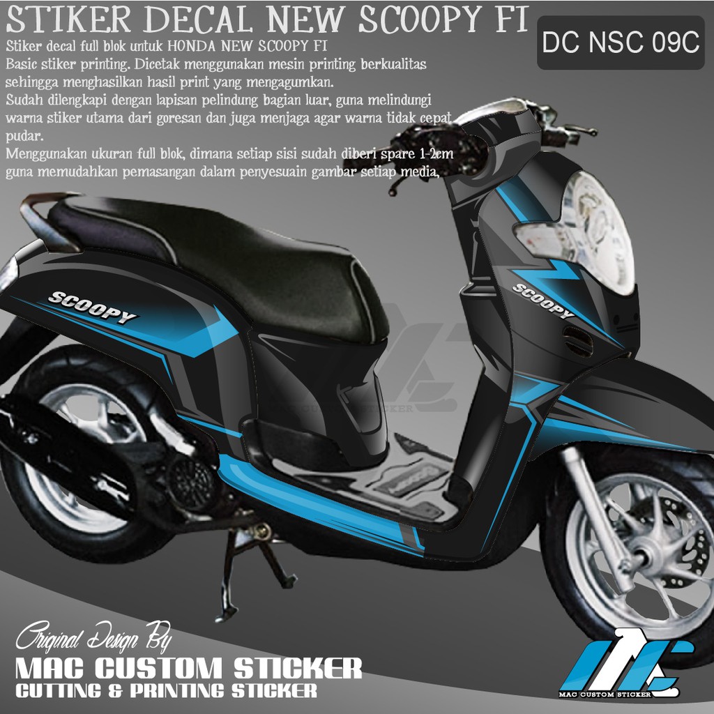 Decal Scoopy Full Blok New Scoopy Fi Dc Nsc 09 A B C D E Lazada Indonesia