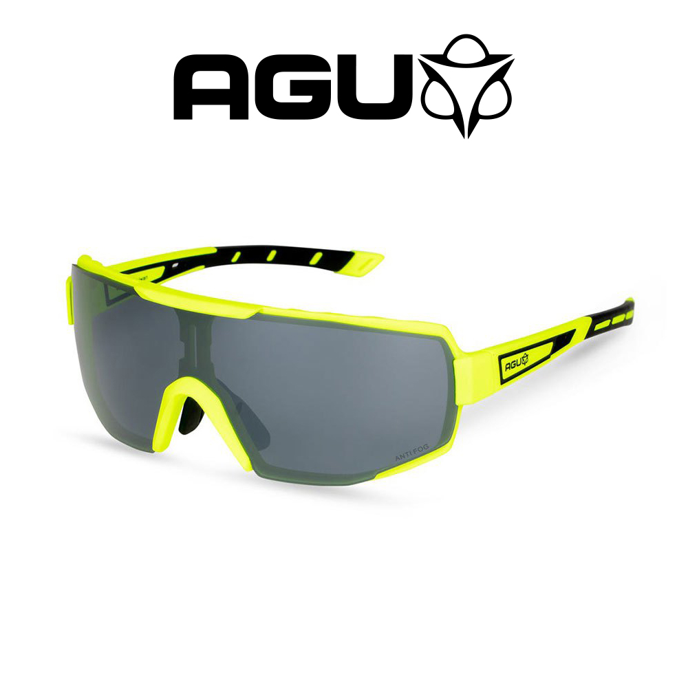 AGU Essential BOLD ANTIFOG FluoYellow BLACK Lens Roadbike Glasses