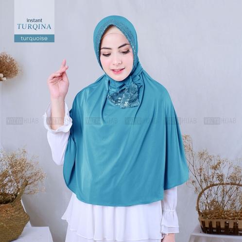 Hijab Instan Turqina Jilbab Instant Premium Bahan Jersey Lembut