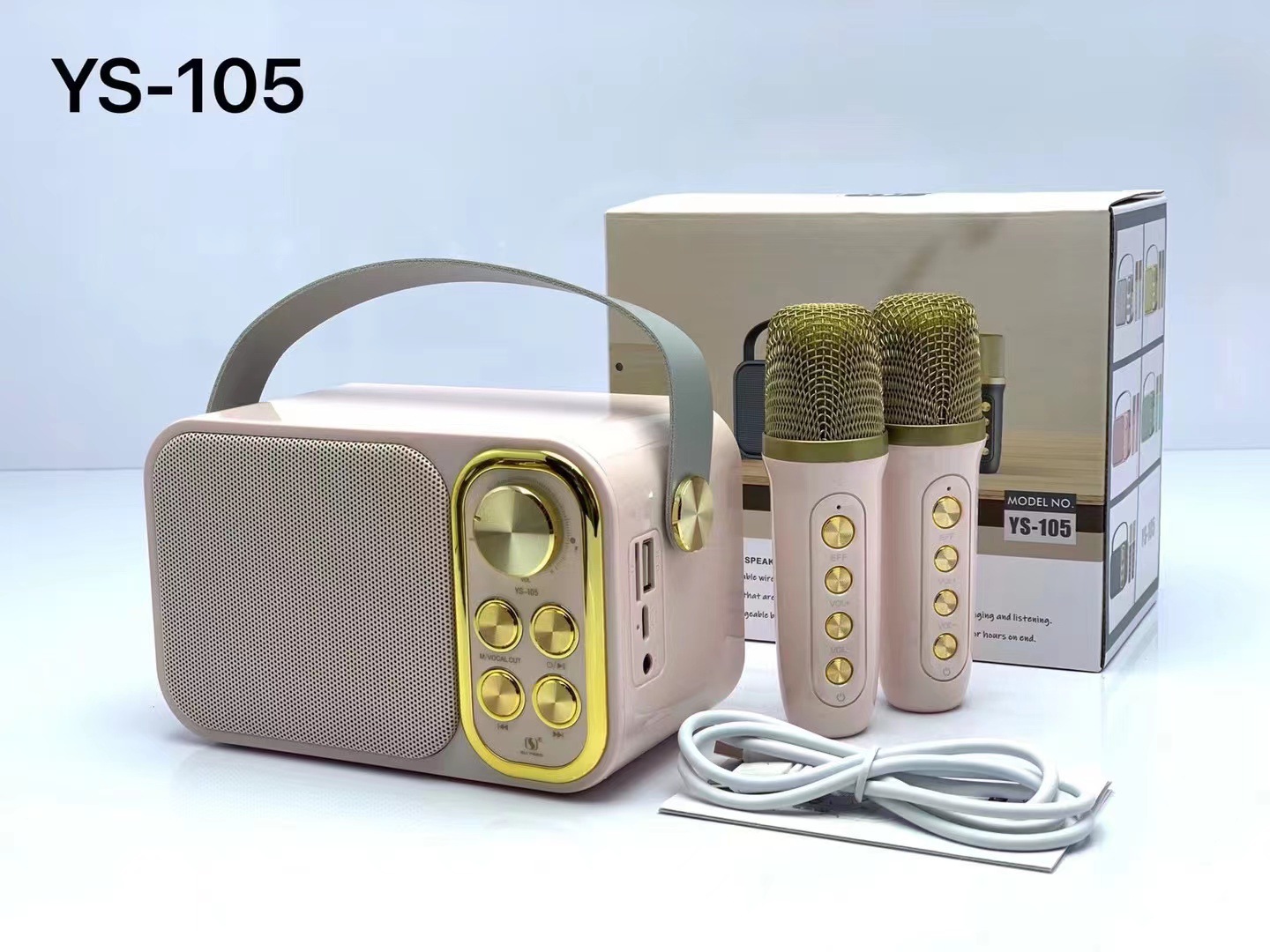 Tjbox YS-105 Bluetooth Speaker Karaoke Portable With MIC