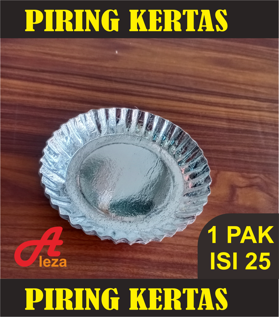 Piring Kertas Perak Isi 12 pcs / Piring Kue Bolu Ulang Tahun Isi 12 Pcs ...