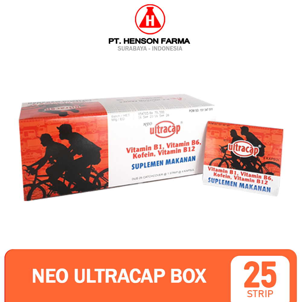 NEO ULTRACAP Box Isi 25 Strip Suplementasi Vitamin B1 B6 B12 | Lazada ...