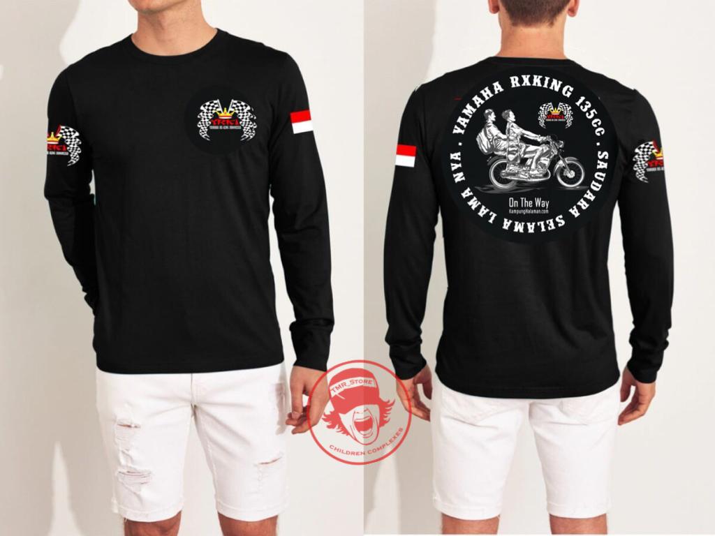 BAJU KAOS DISTRO // T-SHIRT PRIA // BAJU KAOS MOTOR RX KING LENGAN PANJANG MODERN TERBARU & TERMURAH - TMR CC STORE