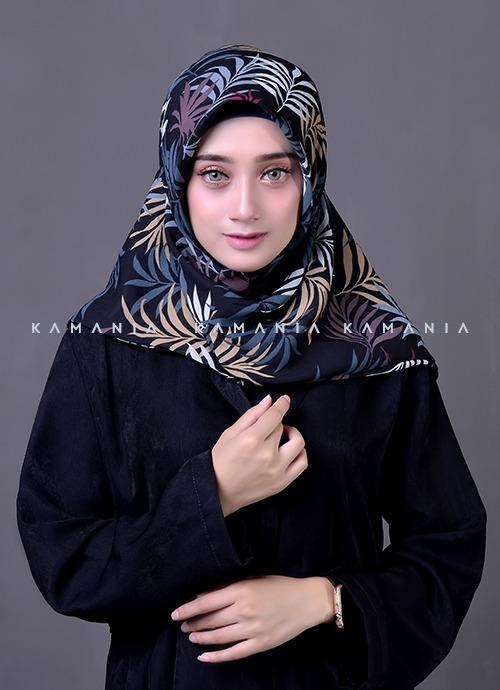 Jilbab Instan Motif Hawai 2 Layer