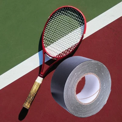 CLOTH Easy to Tear Tennis Accessories Friction Sticker Racket Protection Tape Tennis Racket Head Edge Protection Racket Stickers Tennis Impact Reduce Protection Sticker