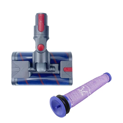 Replacement for Dyson V7 V8 Hand-Held Vacuum Cleaner Spare Roller Carpet Mite Removal Brush + Filter