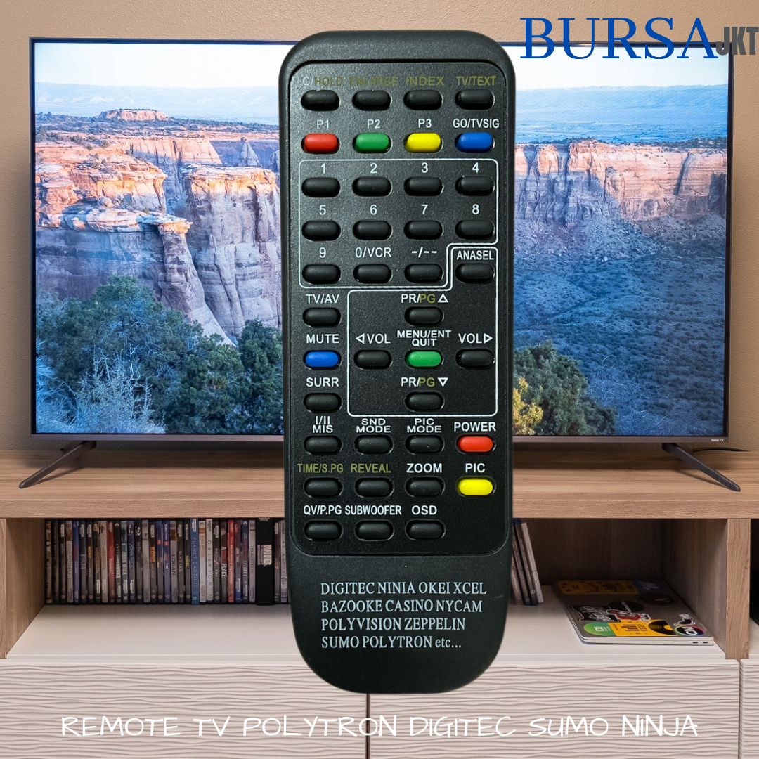 REMOTE TV TABUNG POLYTRON DIGITEC NINJA MINIMAX HITAM TANPA DUS Lazada Indonesia