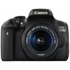 Canon EOS 750D Kit 18-55mm STM WiFi - Hitam
