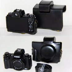 Canon PowerShot G5X Digital Kamera PU Kulit Tas Kamera-Intl