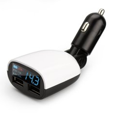 Car Charger, Universal 5 V 3.4A (2.4A + 1A) Dual USB Car Charger Adaptor LCD Layar Monitor Travel Charger untuk IPhone 5 6 6 S Plus IPad Samsung S7 S6 Nexus, HTC, LG, SONY, Motorola, Tablet