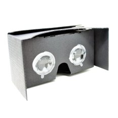 Cardboard Virtual Reality 2nd Generation Big Lens for Smartphone up to 6 Inch - Hitam