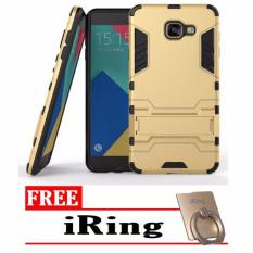 Case Samsung Galaxy J7 Prime Armor With Kickstand Series - Gold + Free I-Ring
