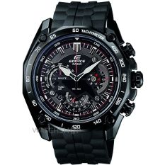 Casio Men's Edifice EF 550BK-1AV Black Stainless-Steel Quartz Watch with Black Dial