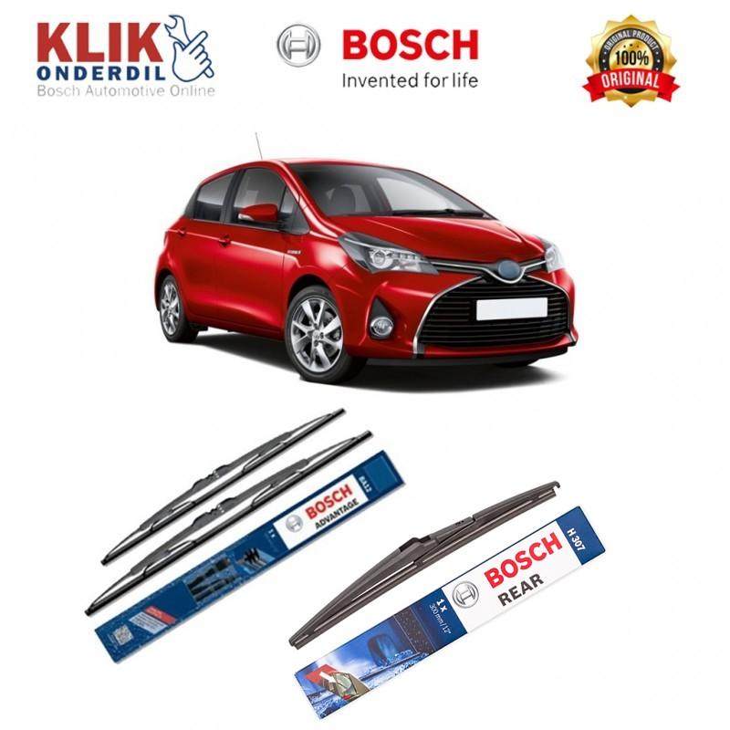 Bosch Wiper Advantage Depan & Belakang Mobil Toyota Yaris Set 24
