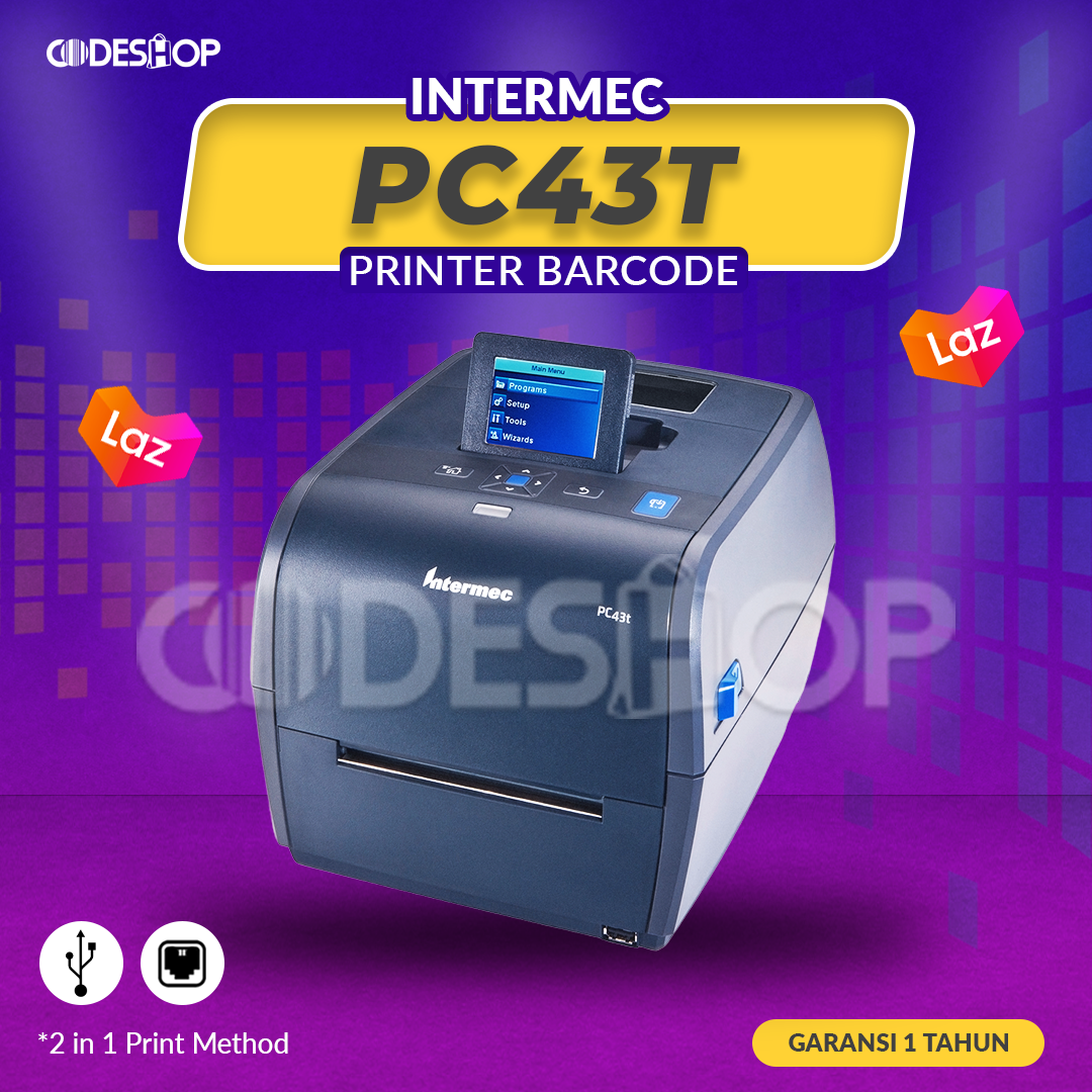 Honeywell Intermec PC43T Printer Barcode Cetak Label Lazada Indonesia