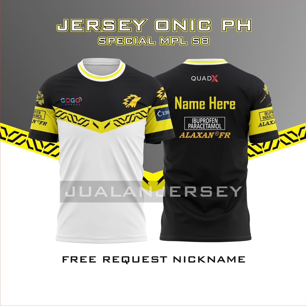 TERBARU BAJU JERSEY ONIC ESPORT PH PHILIPPINES BISA REQUEST NAMA