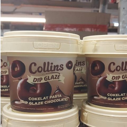 Collins mini Dip Glaze coklat 300G cocok jadi topping donat dan pisang ...