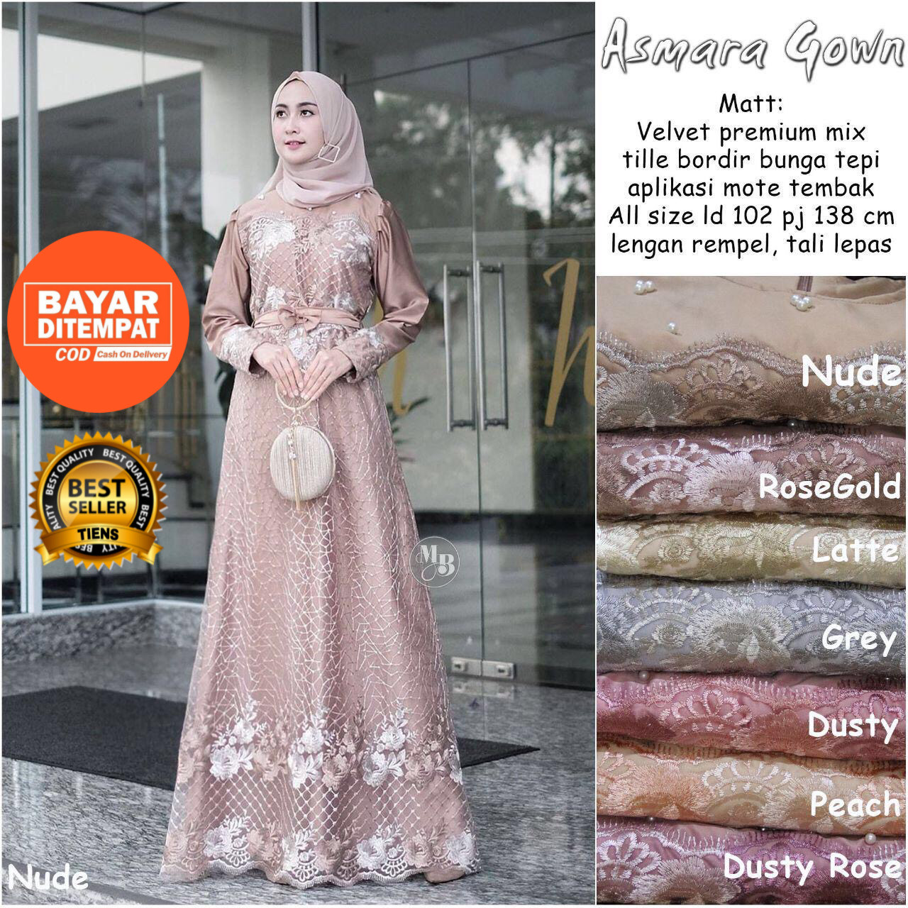 PROMO! ADA JUMBO! Model Gamis Terbaru Gamis Brokat Terbaru