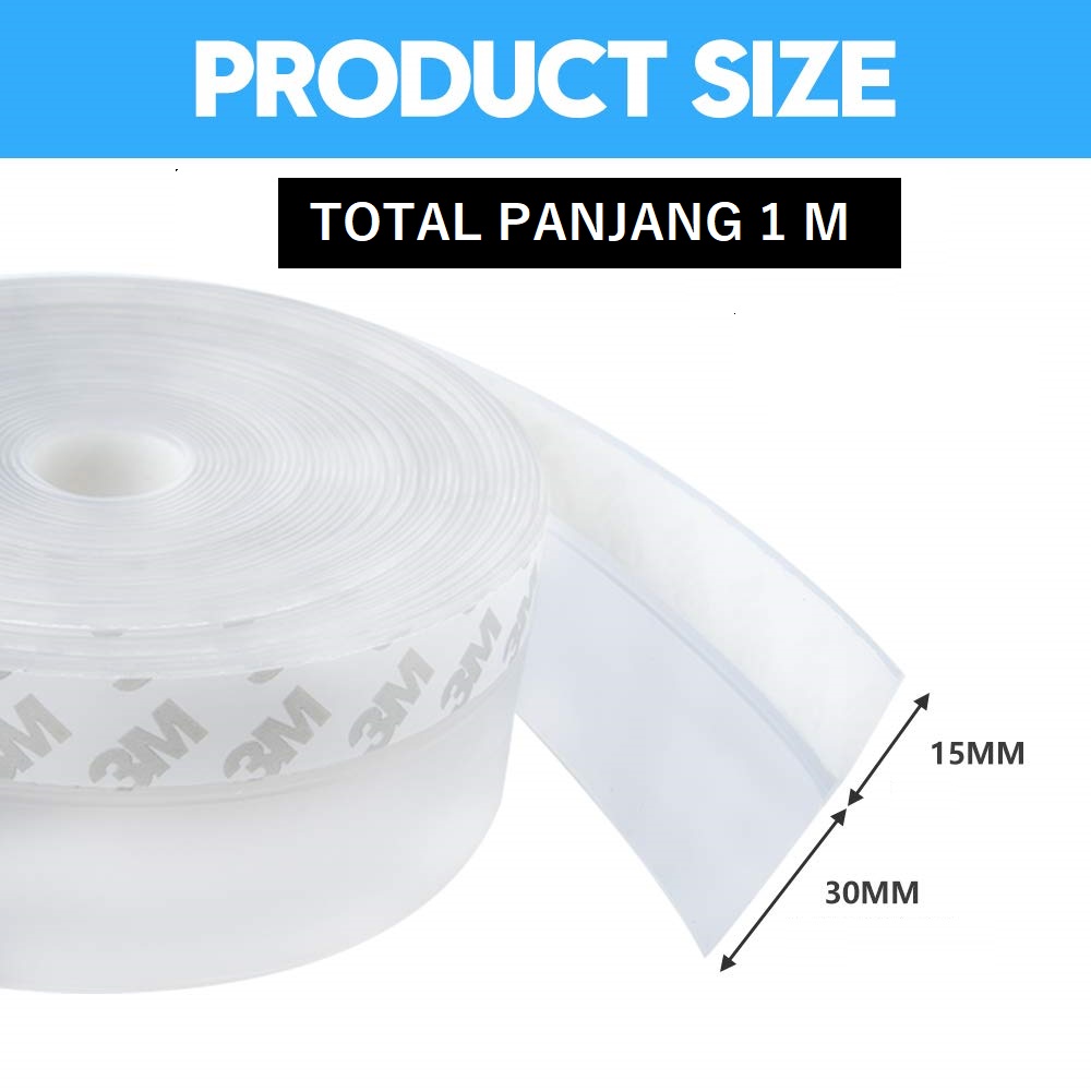 YHOME 45mm Penutup Celah Bawah Pintu Bottom Door Seal Anti Debu Kecoak
