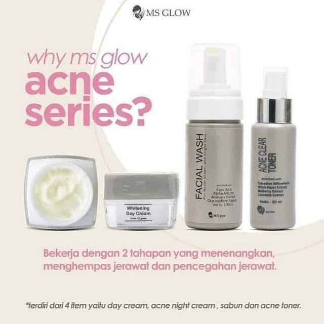 Ms Glow Paket Acne Ms Glow Acne Series Ms Glow Acne Series Ori Ms Glow Acne 1 Paket Cream Ms Glow Acne Ms Glow Acne Ori Lazada Indonesia
