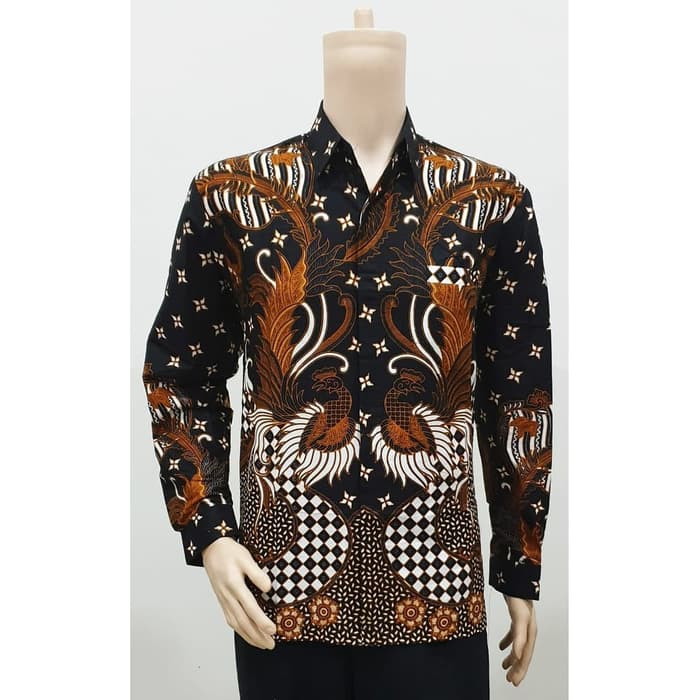 Kemeja Baju Seragam Pria Batik Lengan Panjang 2724 BIG SIZE - M ...