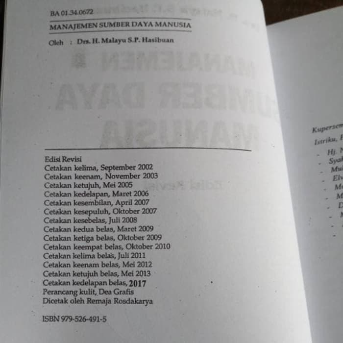 ebook manajemen sumber daya manusia hasibuan