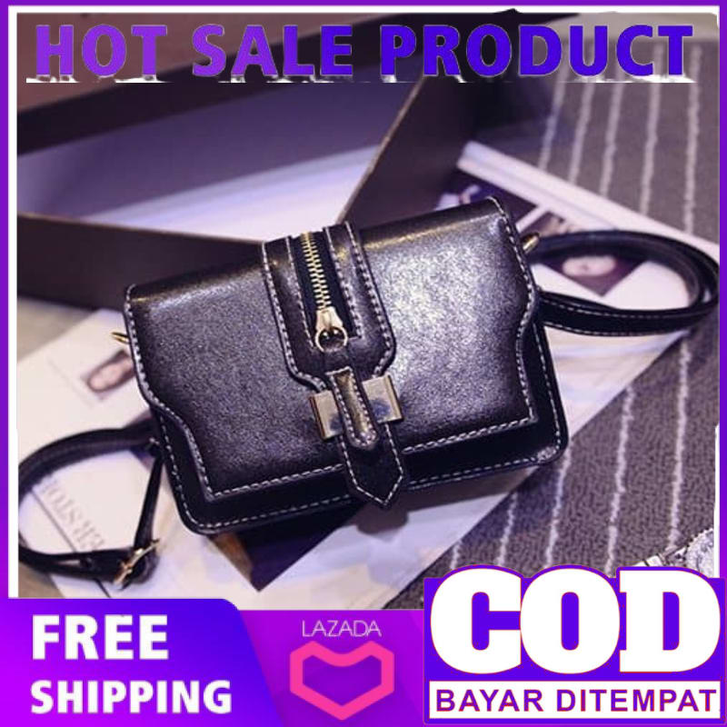 Hot Product 2020 TAS SELEMPANG HITAM KULIT SIMPLE WANITA ZARA CNK GOSH TALI SANTAI BAHU Hot Product 2020