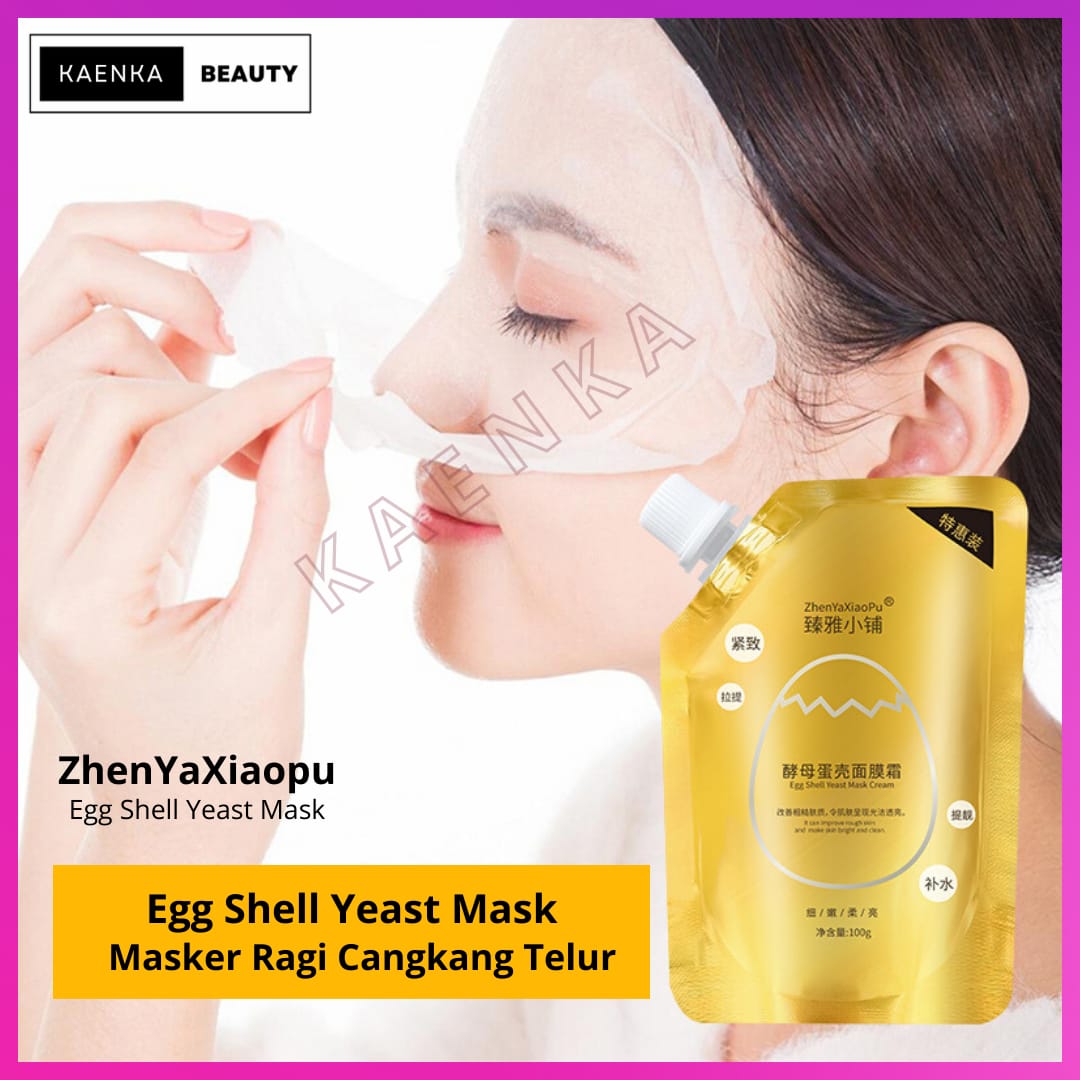 [ MASKER ANTI AGING ] Krim Peel Masker ZhenYaXiaopu Egg Shell Yeast ...