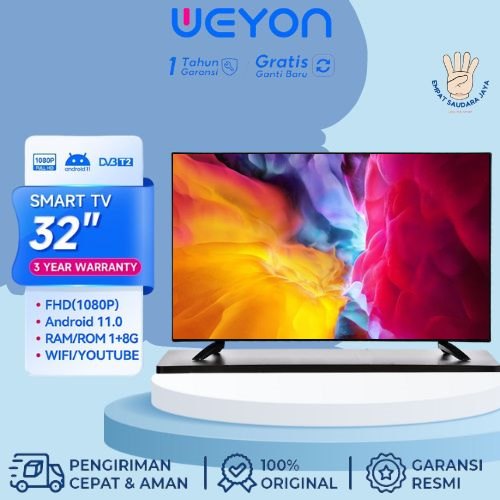 LED SMART TV 32 INCI ANDROID TV TERMURAH BISA BAYAR DITEMPAT GARANSI 5