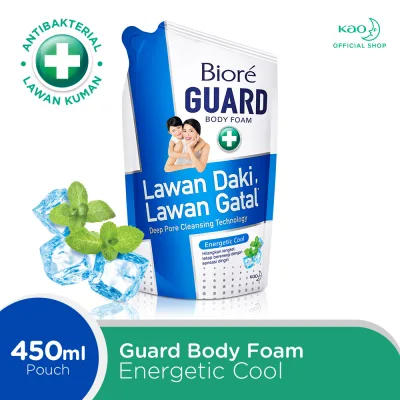 Biore Guard Body Foam Cool 450ml (Sabun Mandi Cair Isi Ulang)